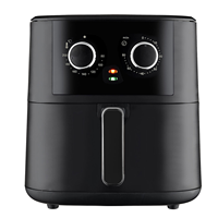 Nouvelle Friteuse à Air Numérique 8 L avec Écran LED, Four de Cuisson et Grille-Pain, à Double Bouton Mécanique
