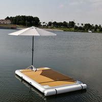 Plate-forme de natation gonflable, ponton flottant, dock de mer pour les équipements de sports aquatiques