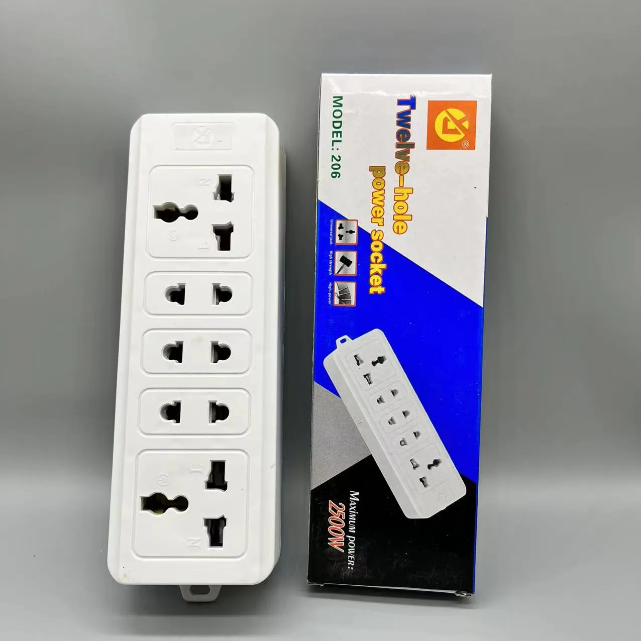 Groothandel Aangepaste Productie Internationale Universele 12 Gaten 5 Outlets Port Power Strip Socket Patch Board