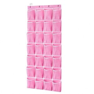 28-Pockets Foldable PVC Mesh Fabric Over Door <b>Shoe</b> Rack Large Size Hanging <b>Shoe</b> Organizer with <b>Shoe</b> Rack Holder - Product Image 1