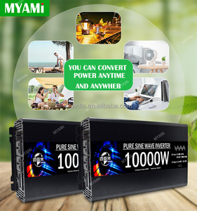 หน้าจอ LCD 10KW ไฟ LED พลังงานแสงอาทิตย์24V/48V/60V/72V/96V 110V/220V AC 10000W Pure sine WAVE SINGLE PHASE สำหรับใช้ในบ้าน - Product Image 6
