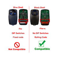 100% Compatible FLO2R-S FLO4R-S Flor-s Porte de Garage Télécommande Automatique 4 433.92MHz Rolling Code Émetteur Portable