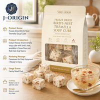 Cubes de soupe lyophilisés de nid d'oiseau et de trémelle - Dessert instantané OEM/ODM Marque privée Stockage à sec