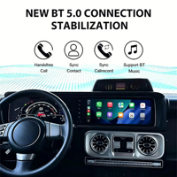 Radio de Coche con Pantalla Táctil Android Dual de 12.3 Pulgadas, Navegación GPS, Reproductor Multimedia Carplay para Toyota FJ 2007-2017
