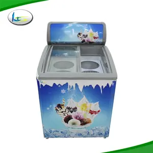 Réfrigérateur vitrine vitrine profonde, glacière pour la glace, 10 pièces