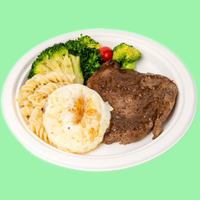 Plato Desechable Ecológico y Compostable de Bagazo, Redondo Clásico, para Fiestas, Restaurantes, Servicios de Comida y Catering