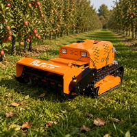 Mesin pemotong rumput Robot Remote Control pemotong sikat perayap industri kualitas tinggi disetujui CE untuk mesin pemotong rumput pertanian