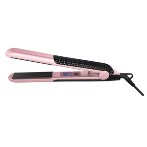 Hair Straightener Tourmaline Ceramic Plates Temperature Adjustment For Dry And Wet Hair Use Electric Wired Model V039 - Product Image 2