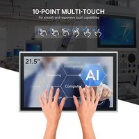 Interfaces multiples, le PC industriel à écran tactile fournit des interfaces COM supplémentaires, 2*COM, RJ45*1, 4*USB, Out*1, VGA*1