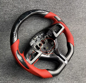 Volante de Fibra de Carbono Personalizado <span class=keywords><strong>Rojo</strong></span> y Negro YLC para la Serie <span class=keywords><strong>Maserati</strong></span> - Product Image 2