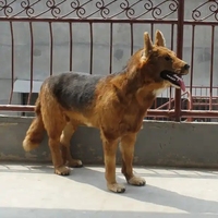 Mannequin de décoration en forme de loup, chien berger allemand, taille naturelle, fabriqué en usine