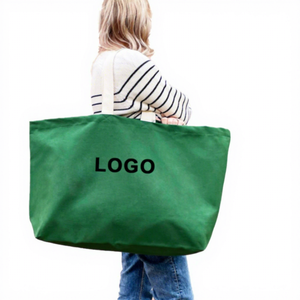 Custom Logo Gigantic Reusable Shopper Beach Tote Bag Oversized Eco-Friendly Solid-Colored Grocery <b>Handbag</b> <b>for</b> <b>Men</b> Women - Product Image 1
