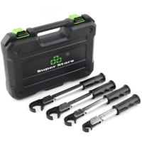 Jeu de clés dynamométriques de qualité industrielle Fixtite ST-02-L, finition chromée, pour systèmes de climatisation, capacité de mâchoire de 17 mm, couple maximal de 75 N.m