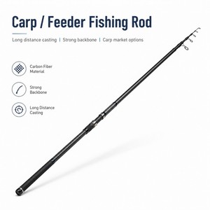 Canne à pêche télescopique en fibre de carbone Zeroring pour la <span class=keywords><strong>carpe</strong></span>, 5,4 m, canne rigide pour la pêche en <span class=keywords><strong>lac</strong></span>, OEM ODM, logo personnalisé, vente en gros - Product Image 1