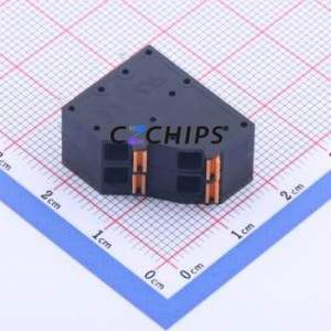 KFM736H-5.0-2*2P Spring Terminal Block Through hole Component (THT),P=5mm Connector 2x2P 5mm Black 4P - Product Image 2