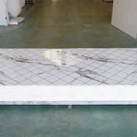 Panel de Pared de PVC Impermeable de 4x8 pies y 3 mm, Decoración de Pared Moderna para Sala de Estar con Colores Personalizados
