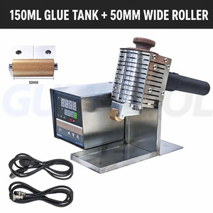 Machine à enduire de colle thermofusible manuelle avec poignée ergonomique latérale, prise en main confortable, contrôle numérique de la température, machine à rouler la colle thermofusible - Product Image 3