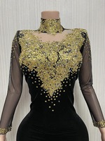 Robe de soirée longue et élégante dorée de luxe pour femme, idéale pour les événements et les scènes - Collection 2026 - Nouveauté irrésistible