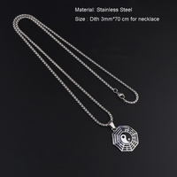 Vente flash, prix d'usine, collier de couple de haute qualité, collier pour couple, acier inoxydable, pendentif Yin Yang, collier Yin Yang