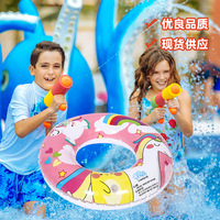 Bouée de natation transfrontalière en PVC, licorne de dessin animé, radeau gonflable pour piscine, bouée de sauvetage anti-roulement, emballage premium