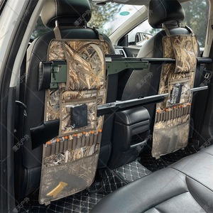 Camouflage Car <b>Seat</b> Back Hunting <b>Storage</b> Bag With Gun Rack And Ammo Pockets For Outdoor Use - Product Image 1
