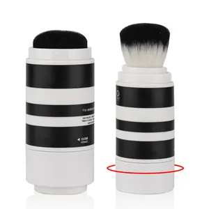Luxury Loose Powder Packaging With Brush Refillable Make Up Brush Container