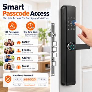 Serrure de porte intelligente Eseye <span class=keywords><strong>WIFI</strong></span>, serrure électrique à empreintes digitales sans clé, carte mémoire, Cerradura Inteligente Tuya, serrure de porte intelligente numérique - Product Image 4