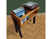 Plateau tournant armoire de rangement bois sculpté Console Table tourne-disque support meubles avec tiroirs