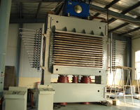 Ligne de production de machine de presse à chaud de contreplaqué MDF automatique