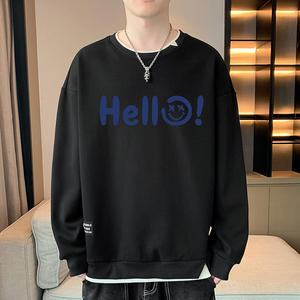 Suéter informal cómodo y transpirable de otoño 202, estilo Joker, juvenil, con letras, manga larga, cuello redondo, popular. - Product Image 3