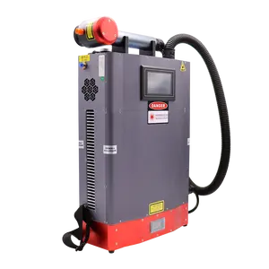 Backpack Handheld 100W Metal Pipe Stone Dust Rust Removal Mopa Pulse Fiber Laser Cleaning Machine