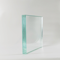 Panneau de verre industriel pare-balles de haute qualité 26-47mm d'épaisseur EN1063 taille standard BR1-BR5 300x300mm pour les formes incurvées/plates