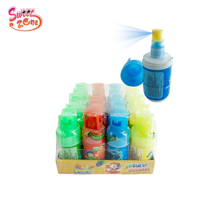 Colorful Fruit Juice Sweet Spray Liquid Candy With Gas Bottle