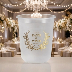 Gobelets jetables en plastique PP transparent givré écologiques de 12 oz/16 oz/24 oz avec couvercle pour <span class=keywords><strong>bubble</strong></span> <span class=keywords><strong>tea</strong></span> et milk <span class=keywords><strong>tea</strong></span>, avec logo de mariage personnalisé - Product Image 1