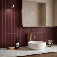 Carrelage mural en céramique mate 75x300mm, série plate, couleur unie, pour cuisine et salle de bain