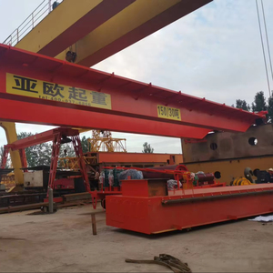 YAOUCRANE QD Double Girder 40Ton 100ton 150Ton Overhead <strong>Crane</strong> with <strong>Hook</strong>/Grab or Tongs for Steel Mill or Garbage Station - Product Image 1