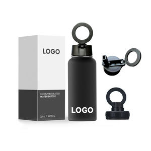 Bouteille isotherme en acier inoxydable pour le camping en plein air DD4226 avec support magnétique pour téléphone, couvercle coloré anti-fuite - Product Image 4