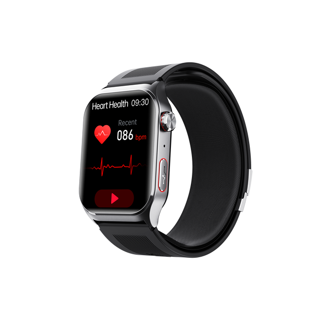 2.10 Inch Air Pump Blood Pressure Smart Watch Red Light SpO2 Low Oxygen Wakeup Sleep Monitoring Voice Assistant