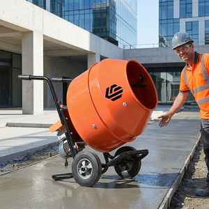 Mezcladora de Concreto Eléctrica de 140L y 375W, Mezcladora de Cemento Portátil de Alta Resistencia para Obras de Construcción - Product Image 6