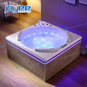JOYEE baignoire autoportante ronde baignoire acrylique style européen équipement de spa baignoire de massage villa jakuzi - Product Image 3