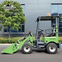 Caricatore Elettrico ad Alta Efficienza LAWNIO con Sterzo Completamente Idraulico e Alta Manovrabilità per Giardinaggio