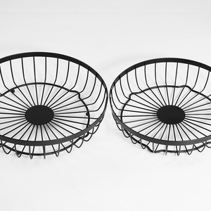 2-परत बड़ी क्षमता फल भंडारण रैक अलग धातु ब्रैकेट भंडारण रैक फल कटोरा - Product Image 3