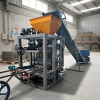 Machine à fabriquer des blocs de béton creux semi-automatique KAIDONG QT4-23A de 6 pouces, machine à fabriquer des pavés, très vendue