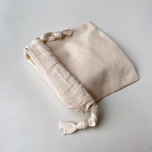Pochette cadeau recyclable en gros, petite, personnalisée, en coton, avec cordon de serrage, pour bijoux et artisanat - Product Image 3