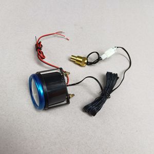 เกจวัดอุณหภูมิน้ำแบบดิจิตอลทรงกลม อิเล็กทรอนิกส์ 12V 24V ใช้ได้กับรถบรรทุกทั่วไป สำหรับการดัดแปลงและอัปเกรด - Product Image 4