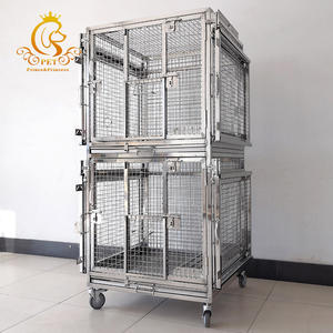 Cage à singes <span class=keywords><strong>double</strong></span> couche en acier inoxydable EUR PET Laboratory pour expériences animales - Product Image 2
