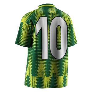 Maillot de football brodé avec col polo à patte en V et tissu respirant thermorégulateur pour les matchs et les événements pour supporters - Product Image 6