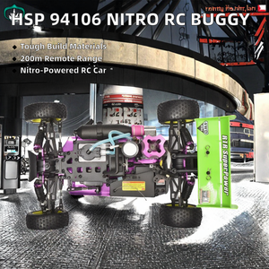 Hsp 94106 quy mô 1/10 4WD Nitro điện chuyên gia cấp <span class=keywords><strong>RC</strong></span> Buggy đồ chơi kim loại sở thích xe với điều khiển từ xa bao gồm - Product Image 2