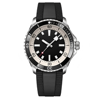 Montre chronographe à quartz de luxe pour homme, style sport racing, cadran panda, boîtier en plastique, bracelet en silicone, résistante à l'eau, 24 heures