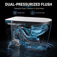 WC intelligent monobloc avec fonction bidet et siège chauffant, fourni directement par l'usine
